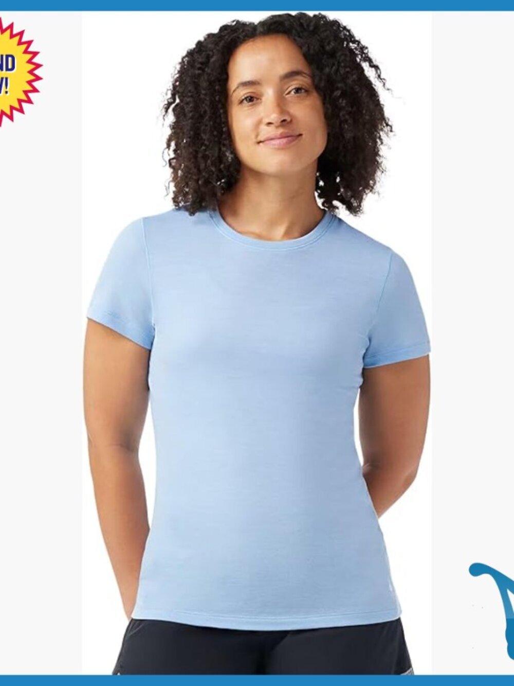 Merino Wool Short Sleeve Tee Slim Fit Activewear Lightweight